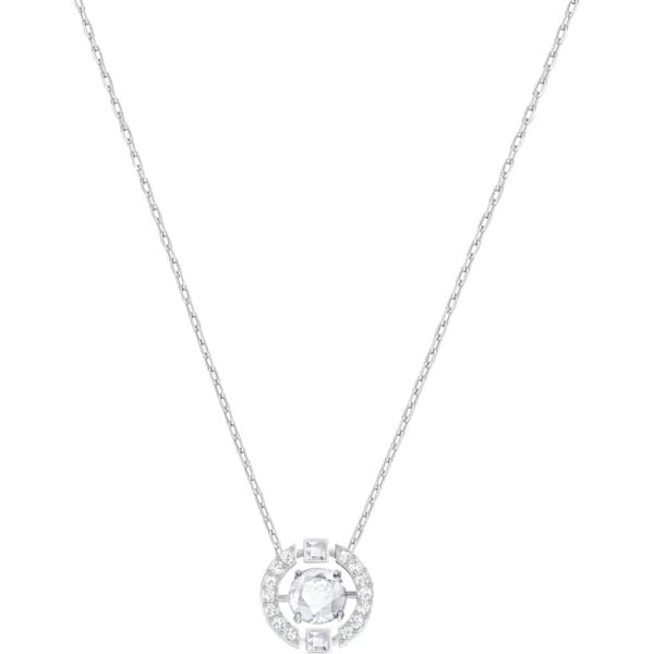 Swarovski Sparkling Dance Round Necklace, White Orin Jewelers Northville, MI