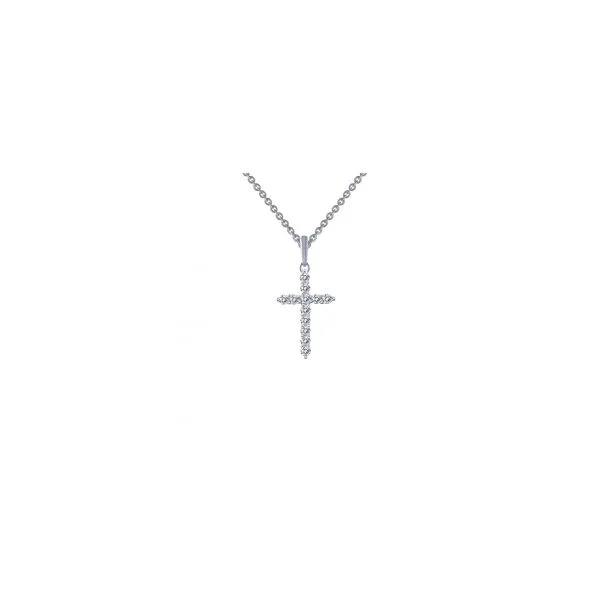 Sterling Silver Cross Necklace With CZs Orin Jewelers Northville, MI