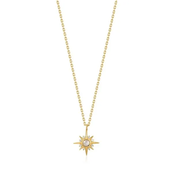 Sterling Silver Gold Plated Midnight Star Necklace With Labradorite By Ania Haie Orin Jewelers Northville, MI