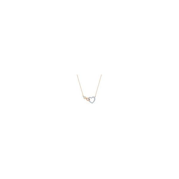 Swarovski Infinity Heart Necklace, White, Mixed metal finish Orin Jewelers Northville, MI