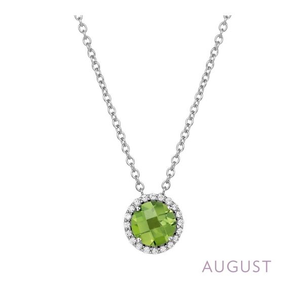 Sterling Silver Peridot & CZ Pendant Orin Jewelers Northville, MI