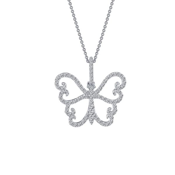 Sterling Silver Butterfly Pendant With CZs Orin Jewelers Northville, MI