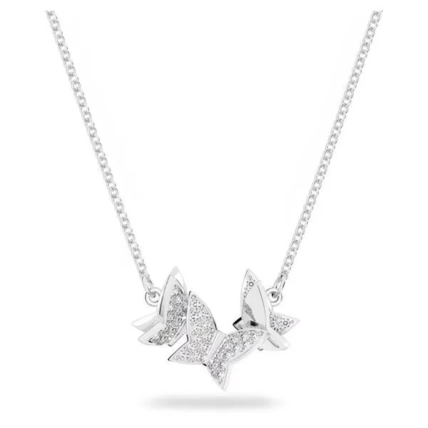 Swarovski Lilia Necklace, Butterfly, Rhodium Plated Orin Jewelers Northville, MI