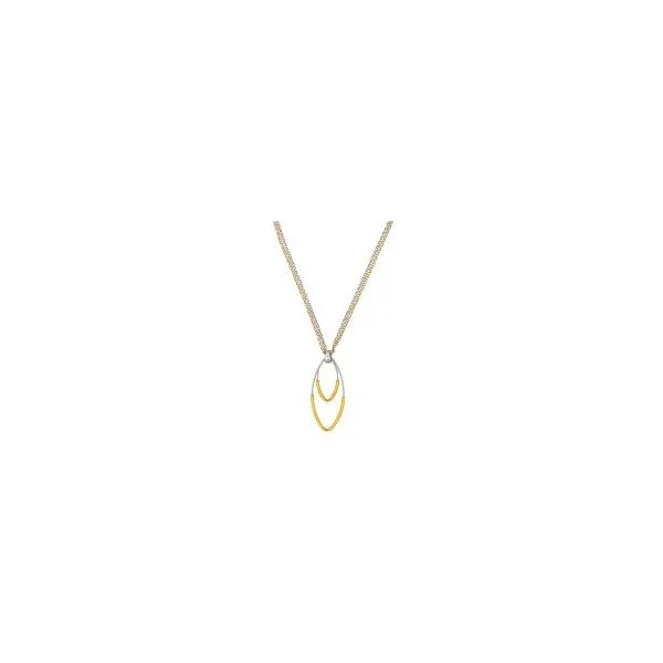 Sterling Silver & Yellow Plated Necklace Orin Jewelers Northville, MI
