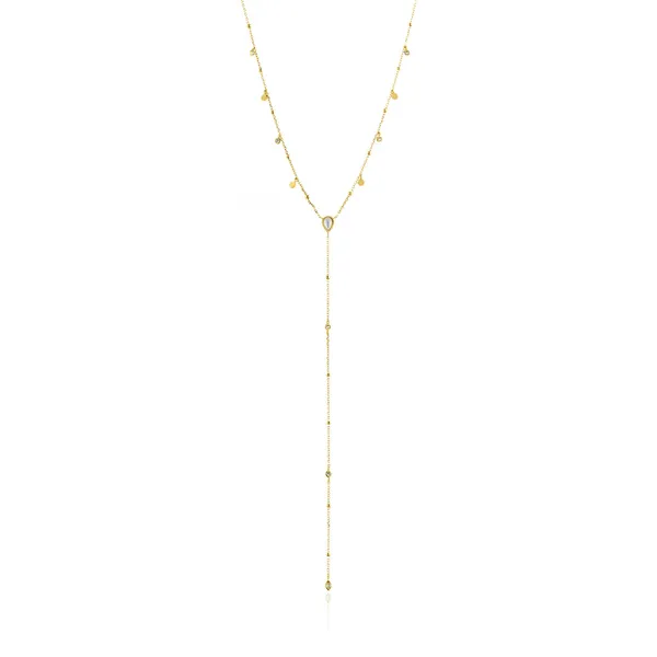 Sterling Silver Gold Plated Dream Y Necklace By Ania Haie Orin Jewelers Northville, MI