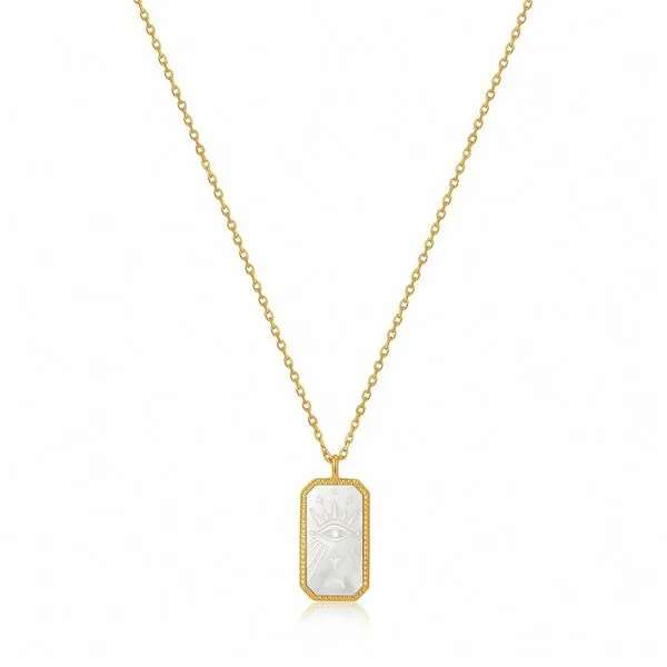 Sterling Silver Gold Plated Evil Eye Pendant By Ania Haie Orin Jewelers Northville, MI