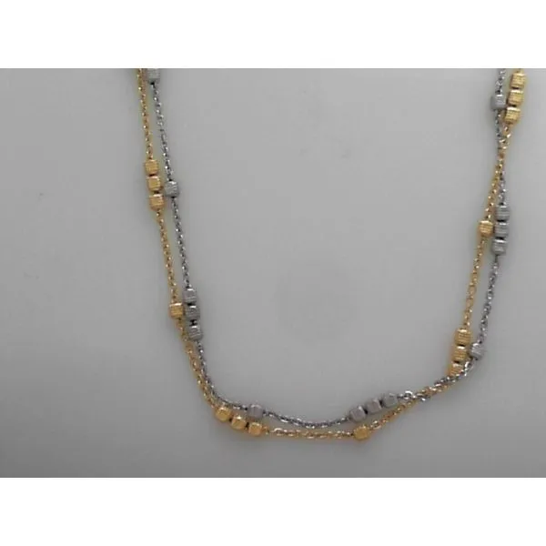 Sterling Silver & Gold Plated Necklace Orin Jewelers Northville, MI