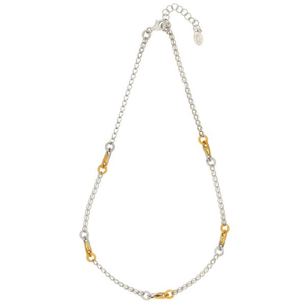 Sterling Silver & Gold Plated Necklace Orin Jewelers Northville, MI