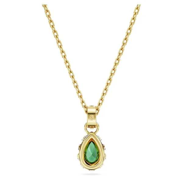 Swarovski Stilla Pendant - Pear Cut, Green Image 2 Orin Jewelers Northville, MI