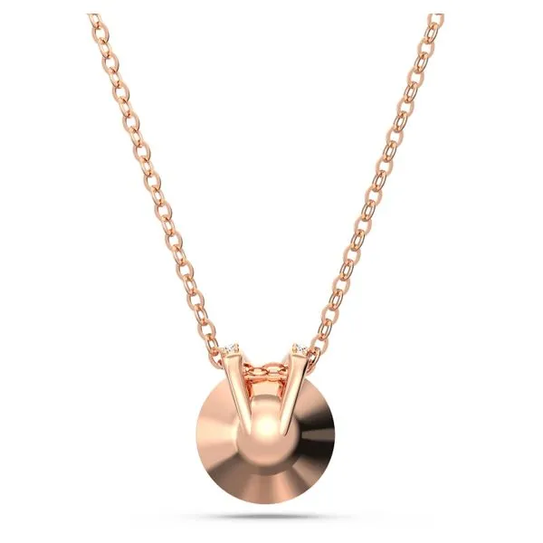 Swarovski Bella V Pendant - Round Cut, Pink Image 2 Orin Jewelers Northville, MI