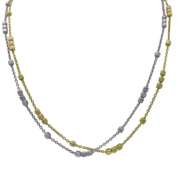 Sterling Silver & Gold Plated Necklace Orin Jewelers Northville, MI
