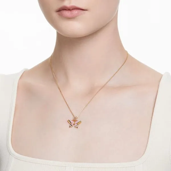 Swarovski Idyllia Pendant Butterfly Image 2 Orin Jewelers Northville, MI