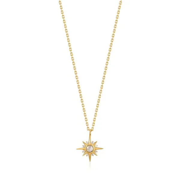 Sterling Silver Gold Plated Midnight Star Necklace With Labradorite By Ania Haie Orin Jewelers Northville, MI