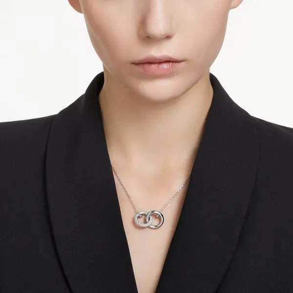 Swarovski Dextera Pendant - Interlocking Loop Image 2 Orin Jewelers Northville, MI