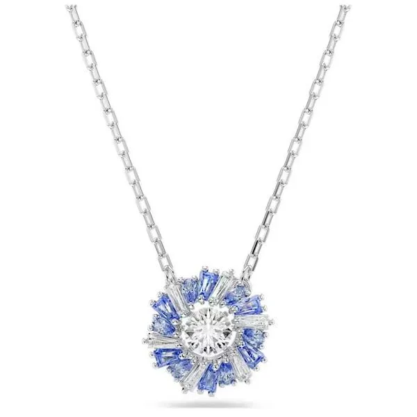 Swarovski Idyllia Pendant - Flower, Blue Orin Jewelers Northville, MI