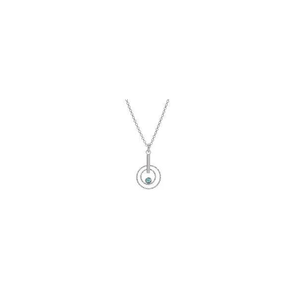 Sterling Silver Blue Topaz Necklace Orin Jewelers Northville, MI