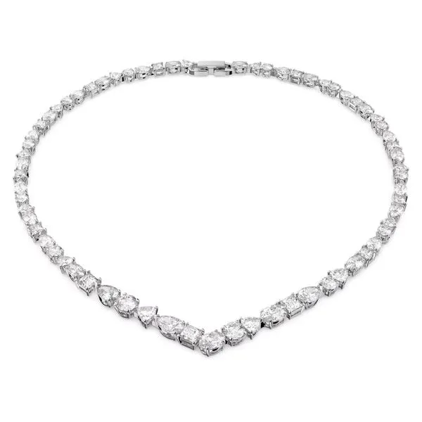 Swarovski Tennis Deluxe V Necklace Orin Jewelers Northville, MI