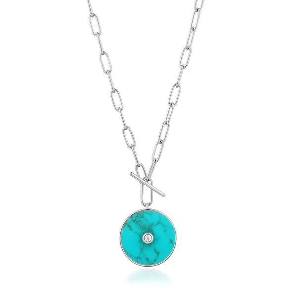 Sterling Silver Turquoise T-Bar Necklace By Ania Haie Orin Jewelers Northville, MI