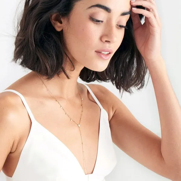 Sterling Silver Gold Plated Dream Y Necklace By Ania Haie Image 2 Orin Jewelers Northville, MI