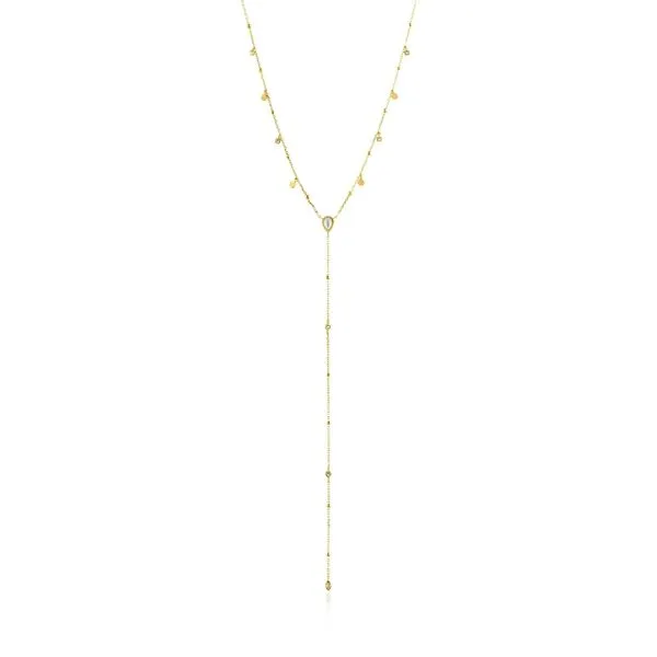 Sterling Silver Gold Plated Dream Y Necklace By Ania Haie Orin Jewelers Northville, MI