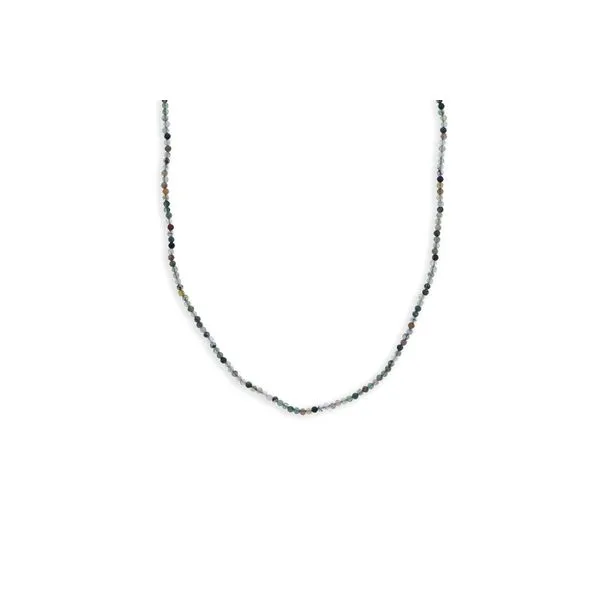 Moss Agate Bead Necklace Orin Jewelers Northville, MI