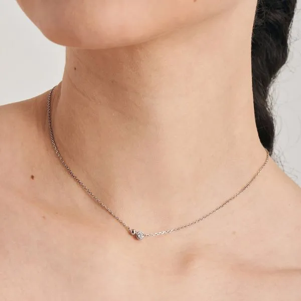 Sterling Silver Orb Sparkle Pendant Necklace By Ania Haie Image 2 Orin Jewelers Northville, MI