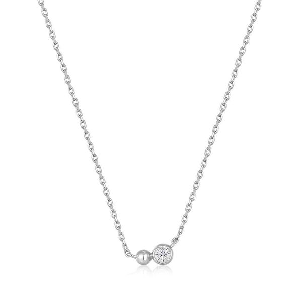 Sterling Silver Orb Sparkle Pendant Necklace By Ania Haie Orin Jewelers Northville, MI