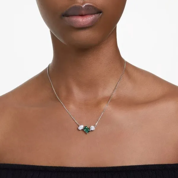 Swarovski Mesmera Pendant - Mixed Cuts, Green Image 2 Orin Jewelers Northville, MI