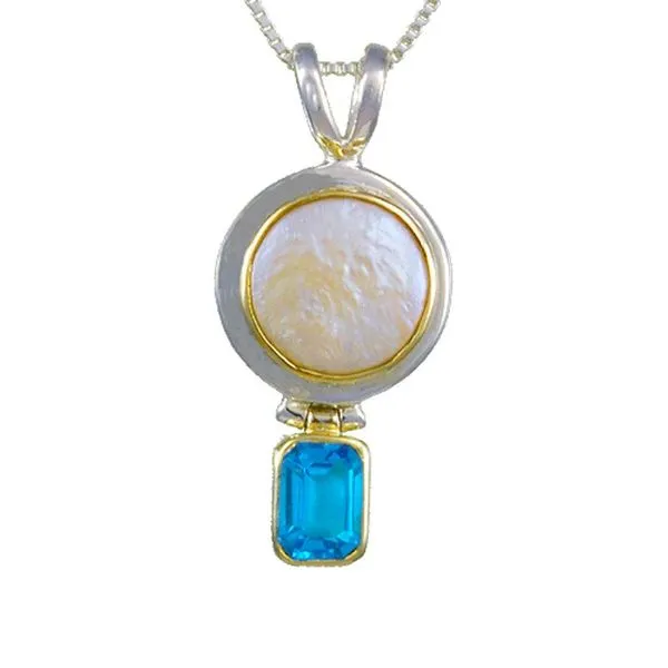 Sterling Silver and 22K Gold Vermeil Necklace Orin Jewelers Northville, MI