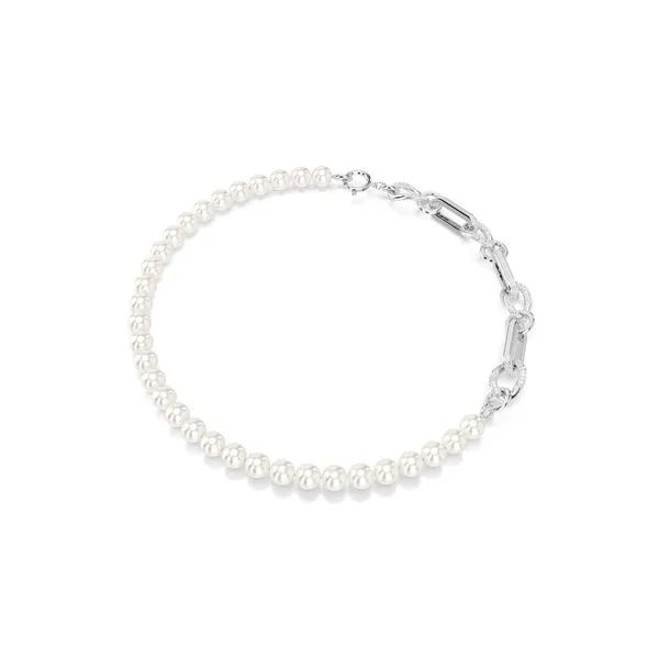 Swarovski Dextera Necklace - Crystal, Pearl, Mixed Links Orin Jewelers Northville, MI