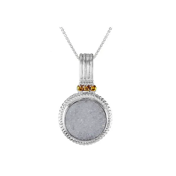 Sterling Silver and 22k Gold Vermeil Pendant Orin Jewelers Northville, MI