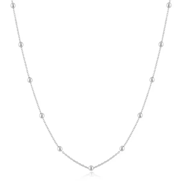 Sterling Silver Beaded Chain Necklace By Ania Haie Orin Jewelers Northville, MI