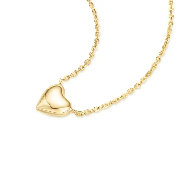 Sterling Silver Gold Plated Sweetheart Necklace Image 2 Orin Jewelers Northville, MI