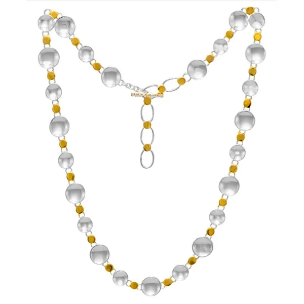 Sterling Silver and 22K Gold Vermeil Necklace Orin Jewelers Northville, MI