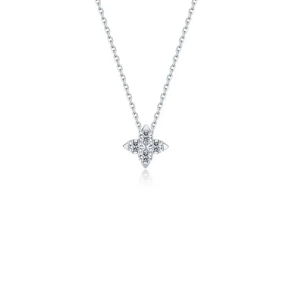 Sterling Silver Flora Pendant With CZs Orin Jewelers Northville, MI