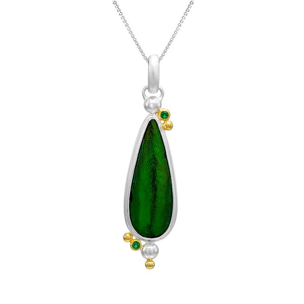 Sterling Silver and 22K Gold Vermeil Pendant Orin Jewelers Northville, MI