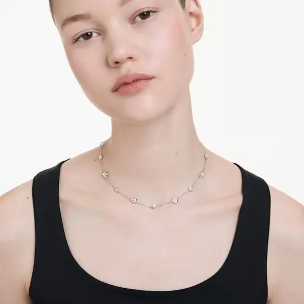 Swarovski Una Angelic Necklace, White, Rhodium Plated Image 2 Orin Jewelers Northville, MI