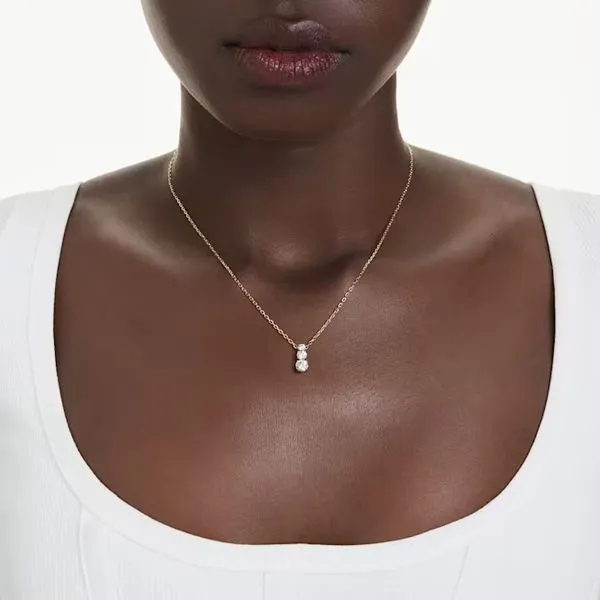 Swarovski Stilla Attract Pendant, Gold-Tone Plated Image 2 Orin Jewelers Northville, MI