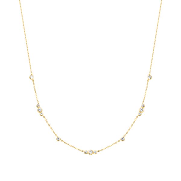 Sterling Silver Gold Plated Station Necklace Orin Jewelers Northville, MI