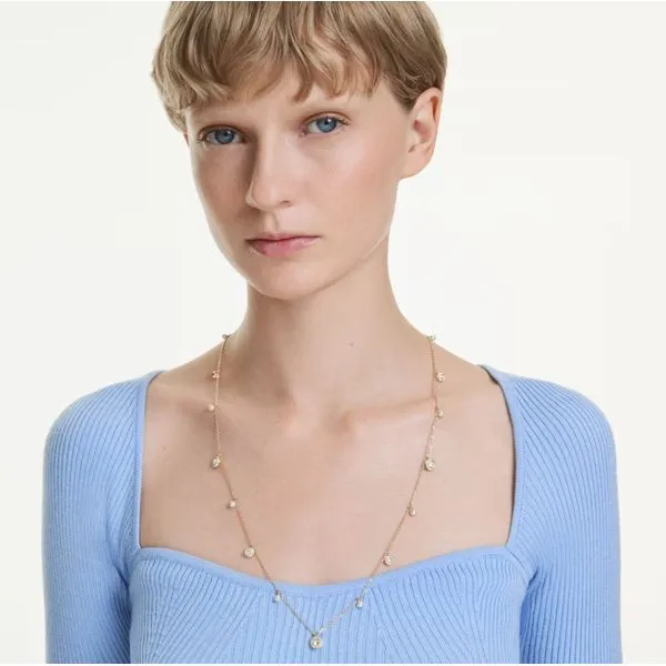 Swarovski Una Angelic Strandage - Crystal Pearl, Round Cut, White, Gold-Tone Plated Image 4 Orin Jewelers Northville, MI