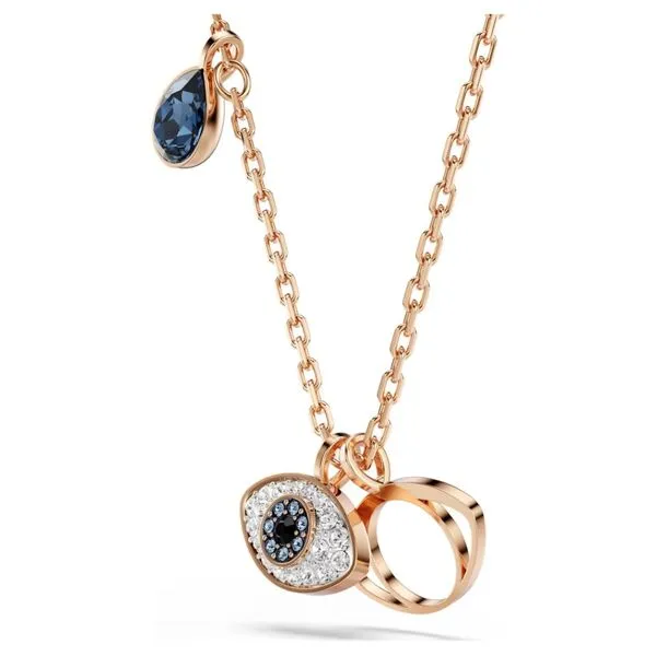 Swarovski Symbolica Pendant - Eye, Multicolored, Rose Gold-Tone Plated Image 2 Orin Jewelers Northville, MI
