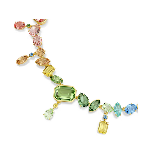 Swarovski Gema Necklace - Mixed Cuts, Dangling Crystals, Multicolored Image 2 Orin Jewelers Northville, MI