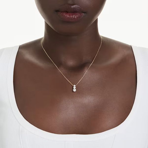 Swarovski Stilla Attract Pendant, Gold-Tone Plated Image 2 Orin Jewelers Northville, MI