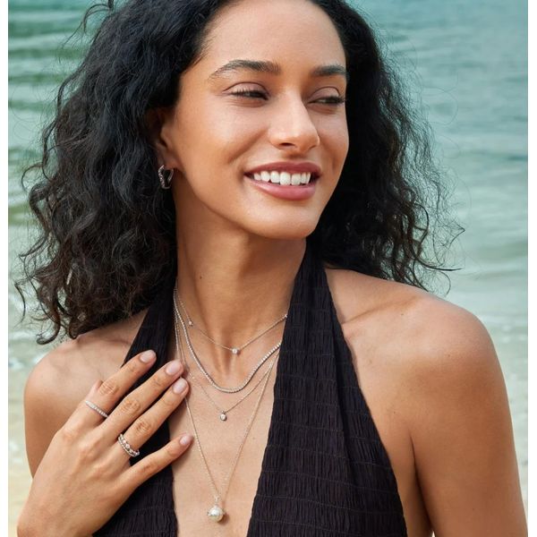 Sterling Silver Classic Tennis Necklace By Ania Haie Image 2 Orin Jewelers Northville, MI