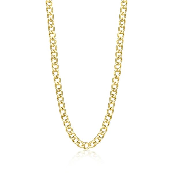 Sterling Silver Gold Plated Chain 20