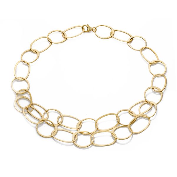 Sterling Silver Gold Vermeil  Necklace By Jorge Revilla Orin Jewelers Northville, MI