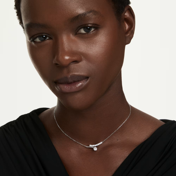 Swarovski Matrix Necklace - Round Cut, White Image 2 Orin Jewelers Northville, MI
