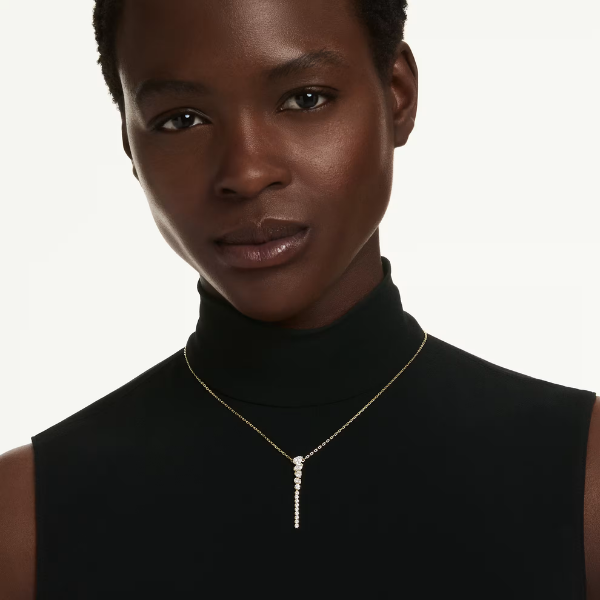 Swarovski Mesmera Y Necklace - Mixed Cuts, White Image 2 Orin Jewelers Northville, MI