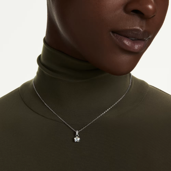 Swarovski Chroma Pendant - Mixed Cuts, Star, White, Rhodium Plated Image 2 Orin Jewelers Northville, MI