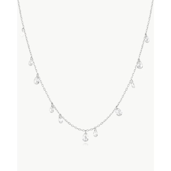 Sterling Silver Ethereal Teardrop Dangle Station Necklace By Ania Haie Orin Jewelers Northville, MI